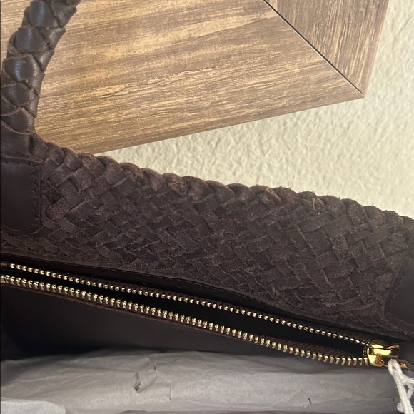 Madewell Dark Brown Woven Tote - Picture 6 of 9